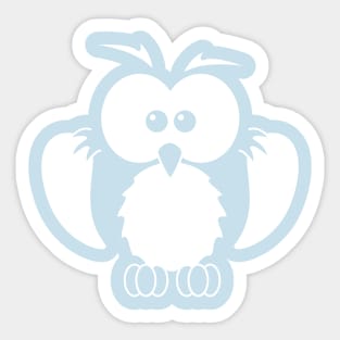 White Owl Sticker